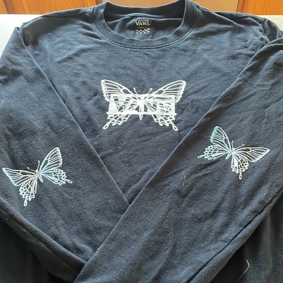 Holographic butterflies on front and elbows. Bought at Journey’s. - Picture 3 of 3